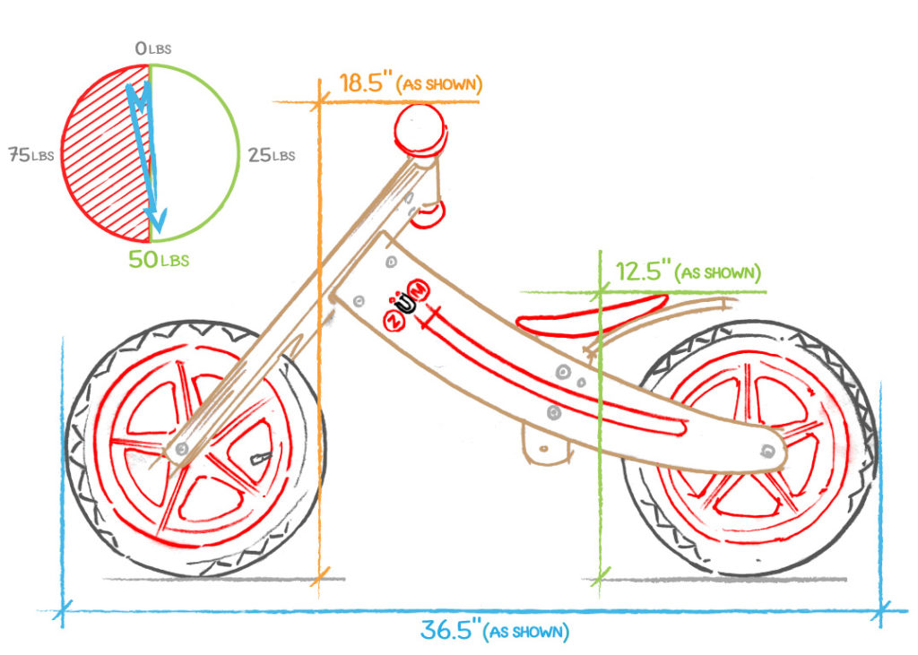 ZUM CX Wooden Balance Bike - ZÜM Toyz