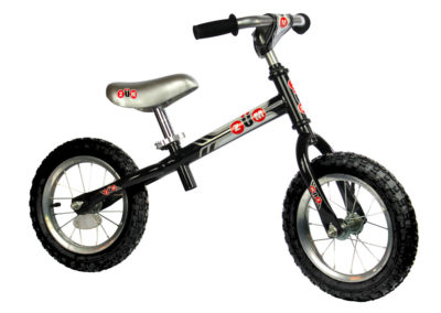 ZUM SX Black and Silver Balance Bike
